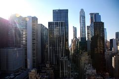 New York City Fifth Avenue 700-6 Looking West From The Peninsula Hotel Salon De Ning Rooftop Bar To 1330 and 1345 Avenue of the Americas, CitySpire Center